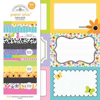 Doodlebug Paper Plus Pack Designpapier - Floral